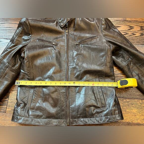 Leather Vintage Custom Jacket Paris Designer - Picture 10 of 11